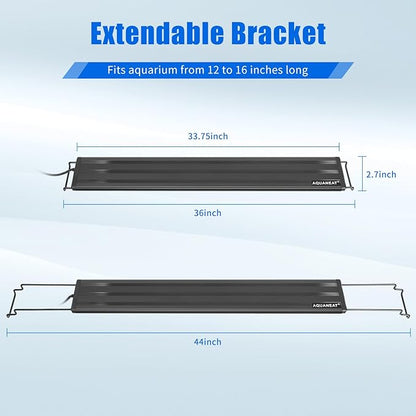 AQUANEAT LED Aquarium Light Full Spectrum for 36 Inch to 44 Inch Fish Tank Light Fresh Water Aquaneat