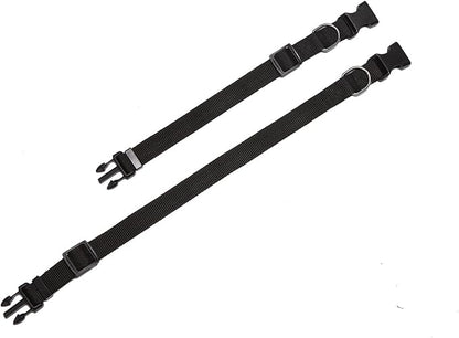 Adjustable Nylon Dog Collar, pet Collar 1 Inch 3/4 Inch 5/8 Inch Wide, for Large Medium Small Dogs（3/4 Inch,Black） - PAWPICO