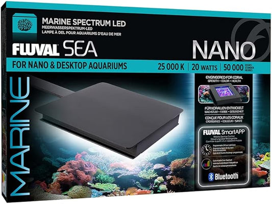 Fluval SEA Marine Nano LED Aquarium Lighting with Bluetooth, 20 Watts,Glass Fluval