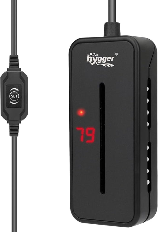 hygger Small Submersible Aquarium Heater 25W Mini Betta Fish Tank Heater with Thermostat for 2-5 Gallon Saltwater Freshwater hygger