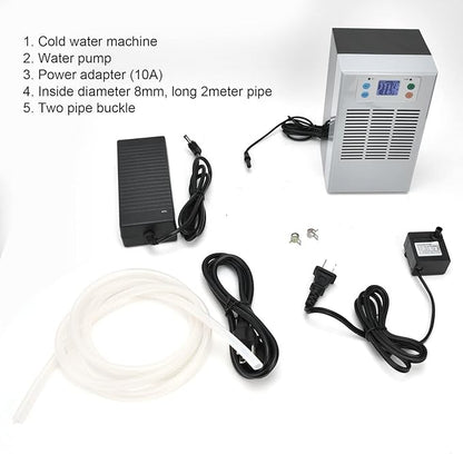 Electronic Aquarium Water Chiller Aquarium Digital Fish Cooling Heating Machine 35L 100W 100-240V Cold and Warm Water Machine for Home Plumbing Equipment(US Plug) ViaGasaFamido
