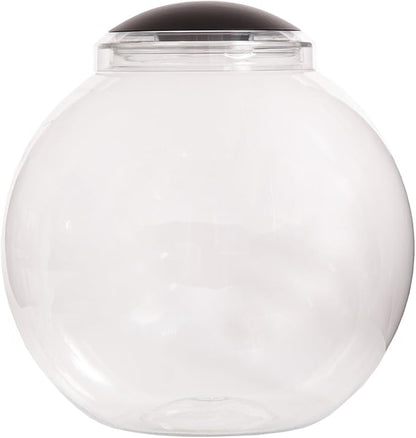 Koller Products 3-Gallon Globe Fish Bowl, Impact- Resistant Plastic Fish Tank with LED Lighting, Crystal-Clear Clarity, Desktop Aquarium Tank for Betta Nano Goldfish Peacockfish Zebrafish, Home Décor DISCOVERTHEEXCITINGWORLDOFKEEPINGTROPICALFISH