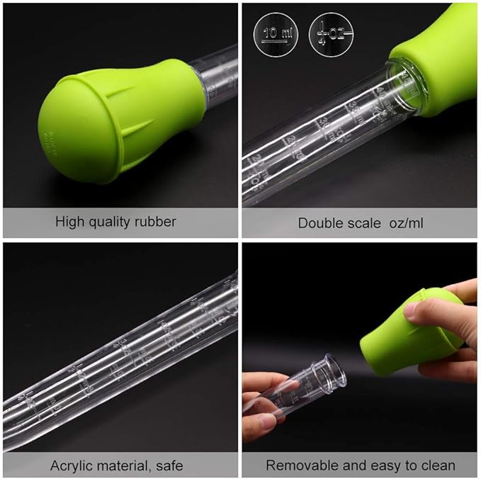 SLSON Aquarium Coral Feeder Waste Cleaner for Fish Tank Maintenance Long Pipette Suction Dropper Tool Acrylic Water Transfer Waste Remover Fish Feeder (20.4 inches) SLSON