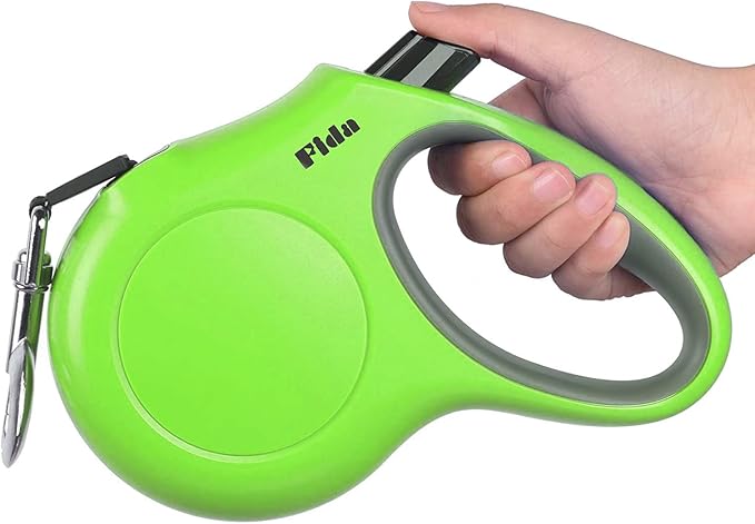 Fida Retractable Dog Leash, 16ft Heavy Duty Pet Walking Leash for Large Dog up to 110 lbs, Tangle Free. One-Hand Brake (Large, Green) Fida