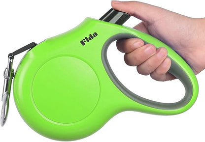 Fida Retractable Dog Leash, 16ft Heavy Duty Pet Walking Leash for Large Dog up to 110 lbs, Tangle Free. One-Hand Brake (Large, Green) Fida