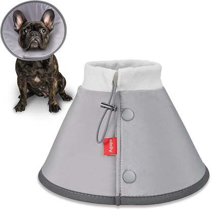 Agape Soft Dog Cone for Small Dogs & Cats, Comfy Dog Recovery Collar After Surgery, Adjustable E Collar Alternative to Stop Licking, Protective Elizabethan Collar for Pup&Kitty, Comfortable Dog Cones Agape