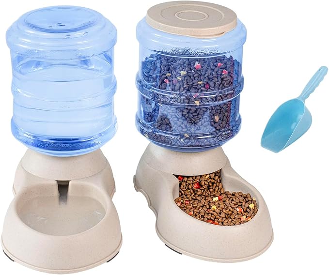 Pet Feeding Solution Automatic Cat & Dog Cafe Feeder and Water Dispenser in Set with Food Scoop - Ito Rocky 6-Meal Automatic Food Dispenser for Small/Middle Puppy and Kitten - PAWPICO