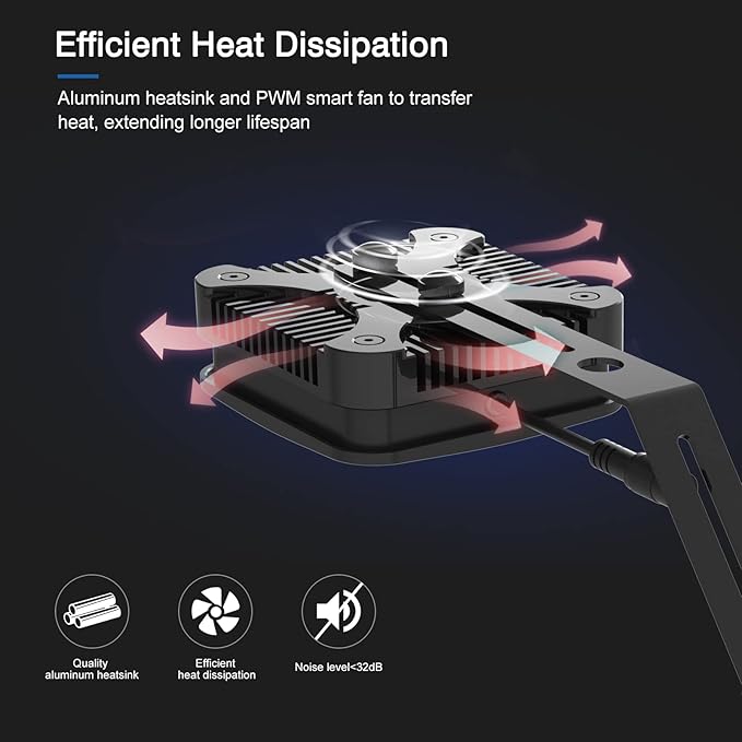 Lominie Aquarium Plant Light 30W Freshwater LED Aquarium Light Full Spectrum with Remote Control for Refugium Shrimp Tropical Fish Tank Lominie