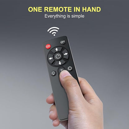 Phlizon Timer Control Dimmable 165W LED Aquarium Light with Temperature Monitor Full Spectrum Fish Tank Light for Grow Coral Reef Marine Fish Tank LPS/SPS Phlizon