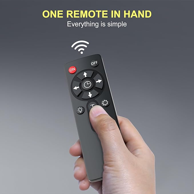 Phlizon Timer Control Dimmable 165W LED Aquarium Light with Temperature Monitor Full Spectrum Fish Tank Light for Grow Coral Reef Marine Fish Tank LPS/SPS Phlizon