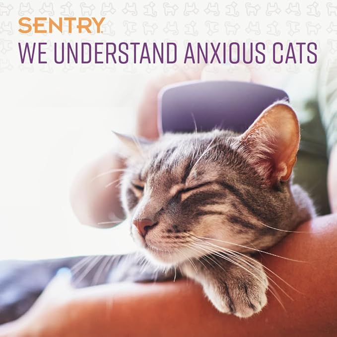 Sentry Calming Chews for Cats, Calming Aid Helps to Manage Stress & Anxiety, With Pheromones That May Help Curb Destructive Behavior & Separation Anxiety, Calming Health Supplement for Cats, 4 oz. Sentry