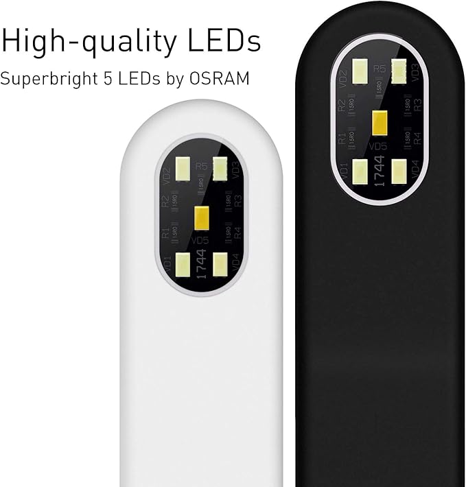 Fish Tank Light - Clip On Aquarium Light - Aquarium Light for Plants - LED Flexible Lamp for Freshwater Small Aquarium Light - PicoSoft White 5 Gallon Aqualighter