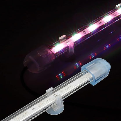 hygger 13.4" Ultra Bright Glass Submersible Aquarium Light, 9W COB LED Explosion-Proof Under Water Fish Tank Light, RGB LED Light for 14"-22" Freshwater Tanks hygger