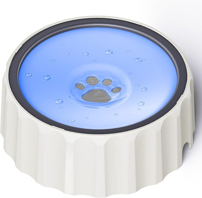 Dog Water Bowl No Spill 70oz/2L Large Capacity Dog Water Bowl Dispenser Non Slip No Splash Dog Water Bowl Pet Slow Feeder No Drip Dog Water Bowl on Vehicle Slow Water Bowl for Dog and Cat Purple - PAWPICO