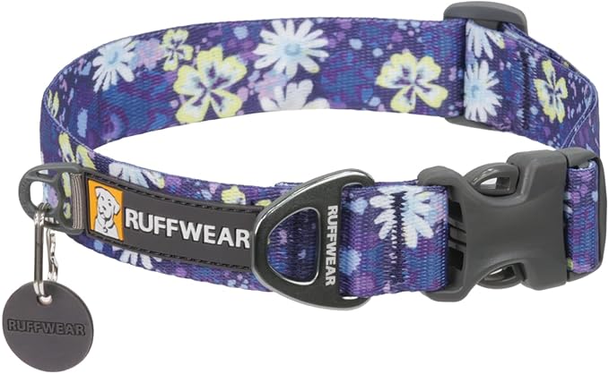 Ruffwear, Front Range Dog Collar, Durable and Comfortable Collar for Everyday Use, Wildflower, 20"-26" RuffwearInc