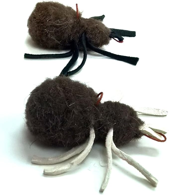 Buffalo Spider Refill/Attachment Cat Toy - Natural Buffalo/Deer: Fits Wildcat and popular Bird and Mouse type wands/poles - PAWPICO