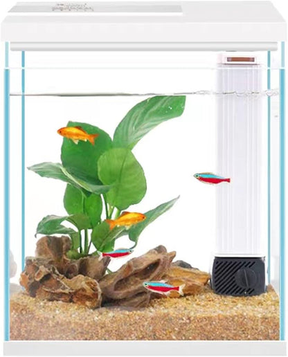 Betta Fish Tank, 2 Gallon Glass Aquarium Starter Kit, Small Fish Tank with Filter and Light. Pronetcus