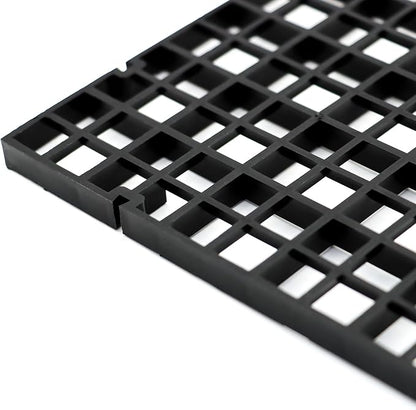 ALEGI Aquarium Fish Tank Divider Plastic Egg Crate Aquarium Filter Bottom Tray Plastic Grid (S 6pcs Black) ALEGIAquarium
