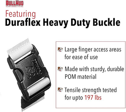 BULLHUG Harness – Made for Larger Chested Dogs Like English Bulldogs, French Bulldogs, Pugs & More. Stops Dogs from Pulling & Choking on Walks (Green Buffalo, Large) BULLHUG