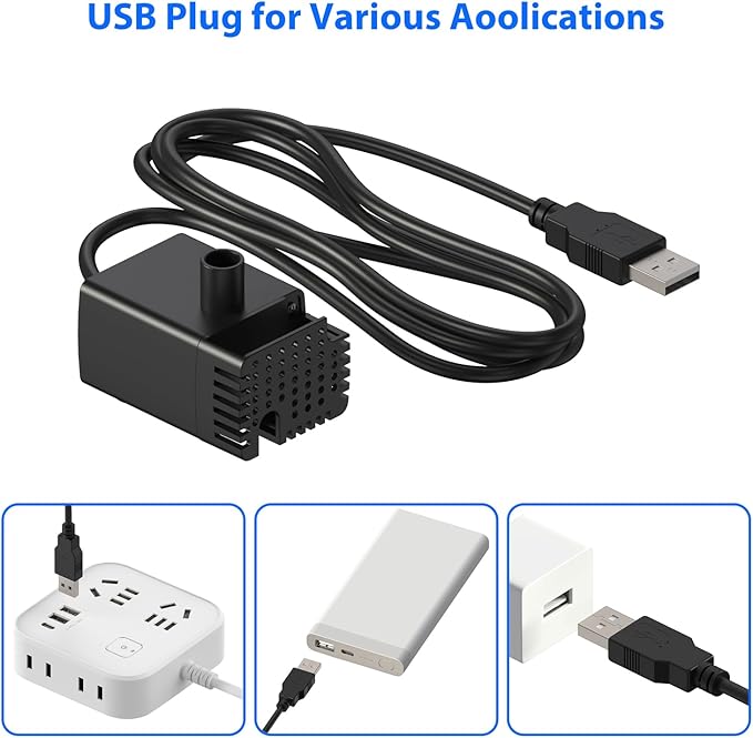 Stouchi Pet Fountain Pump, Cat Fountain Pump Replacement, Suitable for WDQ1 - PAWPICO