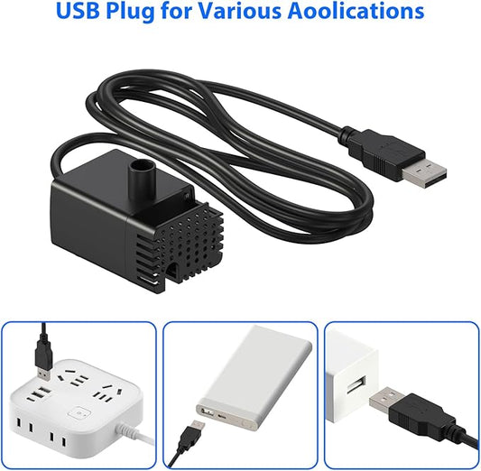 Stouchi Pet Fountain Pump, Cat Fountain Pump Replacement, Suitable for WDQ1 - PAWPICO