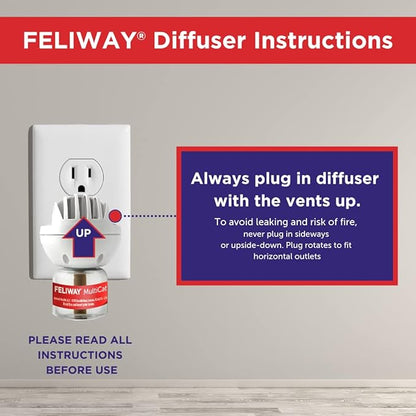 FELIWAY MultiCat Calming Pheromone, 30 Day Refill - 6 Pack Feliway%C2%AE