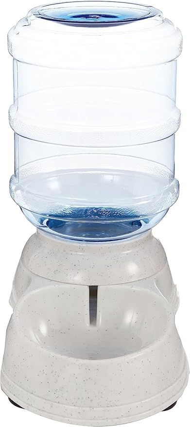 Amazon Basics Gravity Pet Water Dispenser for Cat, Dog, 1 Gallon Capacity, Gray - PAWPICO