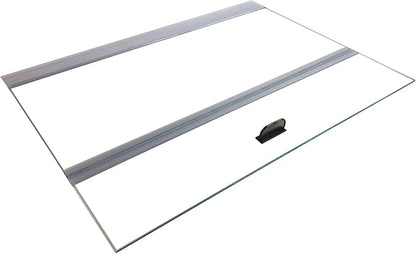 H2Pro Glass Canopy 2 Piece Set for Aqueon & All Glass only 75/90/110 Gallon 48x18 Aquarium Fish Tank (Each Piece Measure 22.08 x 16.57 x 0.16in) H2PRO
