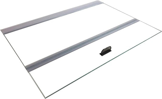 H2Pro Glass Canopy 2 Piece Set for Aqueon & All Glass only 75/90/110 Gallon 48x18 Aquarium Fish Tank (Each Piece Measure 22.08 x 16.57 x 0.16in) H2PRO