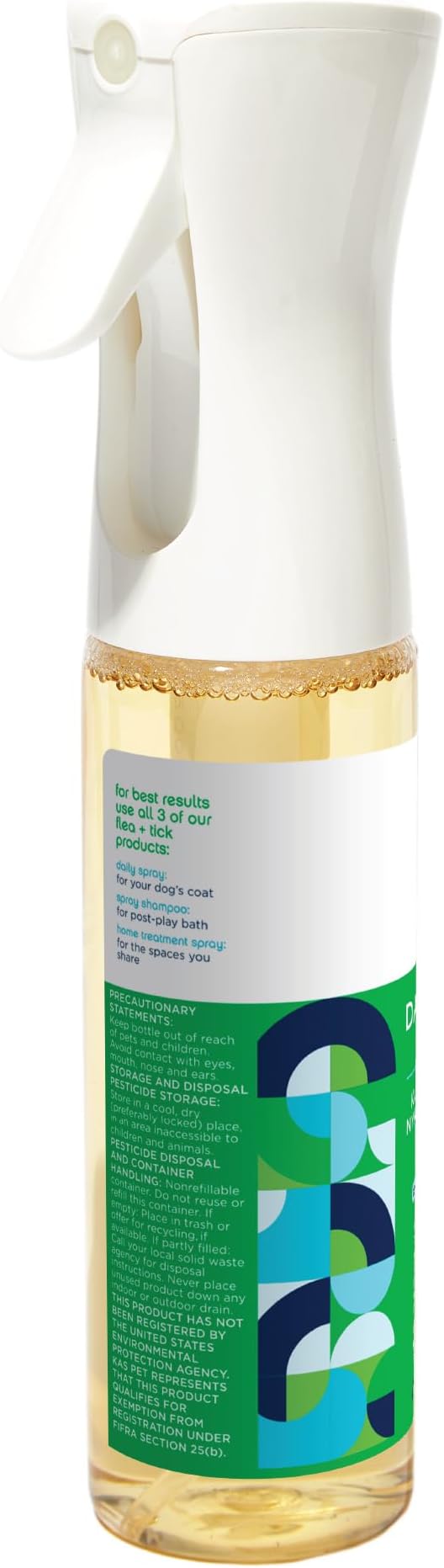 Pet Life Unlimited Plant-Powered Flea and Tick Spray for Dogs, Daily Flea Spray for Dogs - Plant-Powered Flea and Tick Prevention for Dogs with Plant-Based Essential Oils - USA Made - 10oz (Pack of 1) PetLifeUnlimited