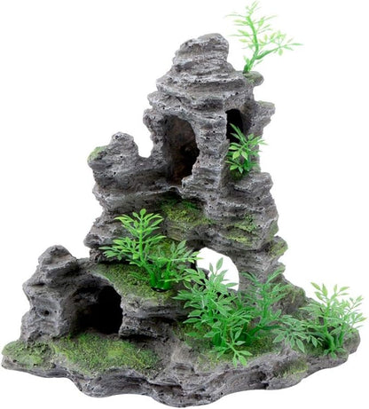 Saim Mountain View Aquarium Ornament Fish Tank Decoration-Small Size Saim