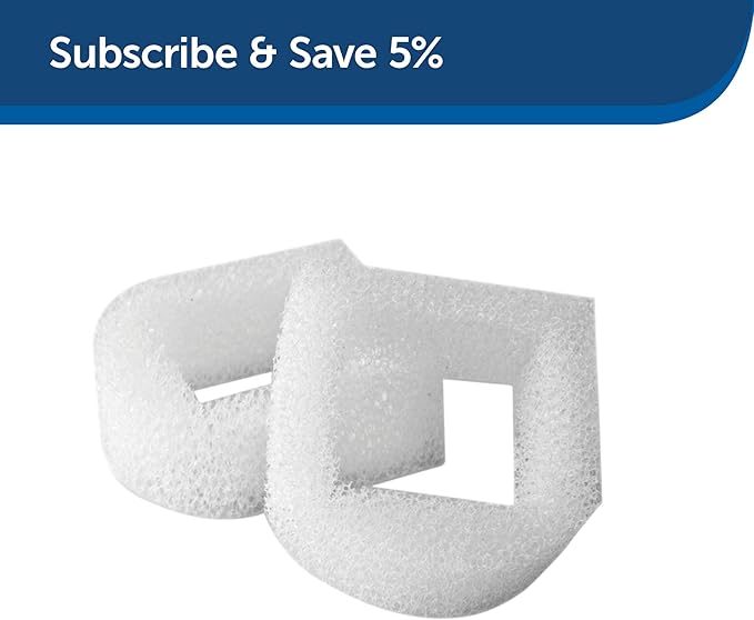 PetSafe Drinkwell Cat Water Fountain Filter Replacement - Foam Replacement Filters, Pet Fountain Filters for Various PetSafe Drinkwell Ceramic and Stainless Steel Pet Fountains, 2 Pack (PAC00-13711) - PAWPICO