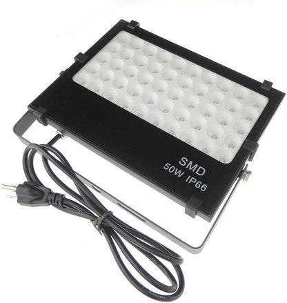 110V 50W Slim Waterproof Ultra Violet UV LED Flood Black Light Blacklight for Party Supplies, Glue Curing, Neon Glow, Glow in The Dark, with US Plug QUANS