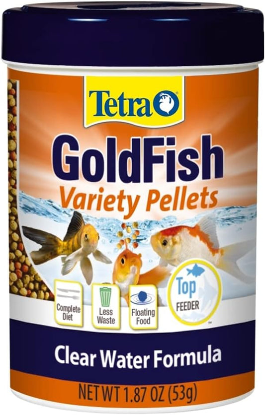 Tetra Goldfish Variety Pellets, Balanced Diet, 1.87 Ounce Tetra