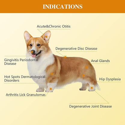 KTS Laser Therapy for Dogs,Portable Red Light Vet Device for Dogs Pets Muscle & Hip and Joint Arthritis Pain Relief,Wound Care Clear Skin Problems,Reduce Inflammation KTS