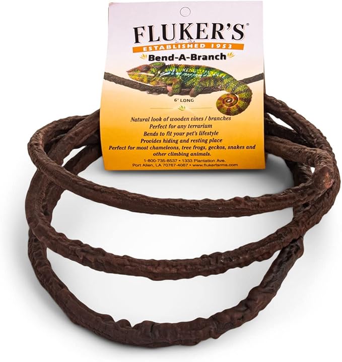 Fluker's Small Animal Bend-A-Branch Pet Habitat Decor, Medium, brown Flukers