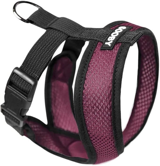 Gooby Comfort X Head In Harness - Purple, Small - No Pull Small Dog Harness Patented Choke-Free X Frame - Perfect on the Go Dog Harness for Medium Dogs No Pull or Small Dogs for Indoor and Outdoor Use Gooby