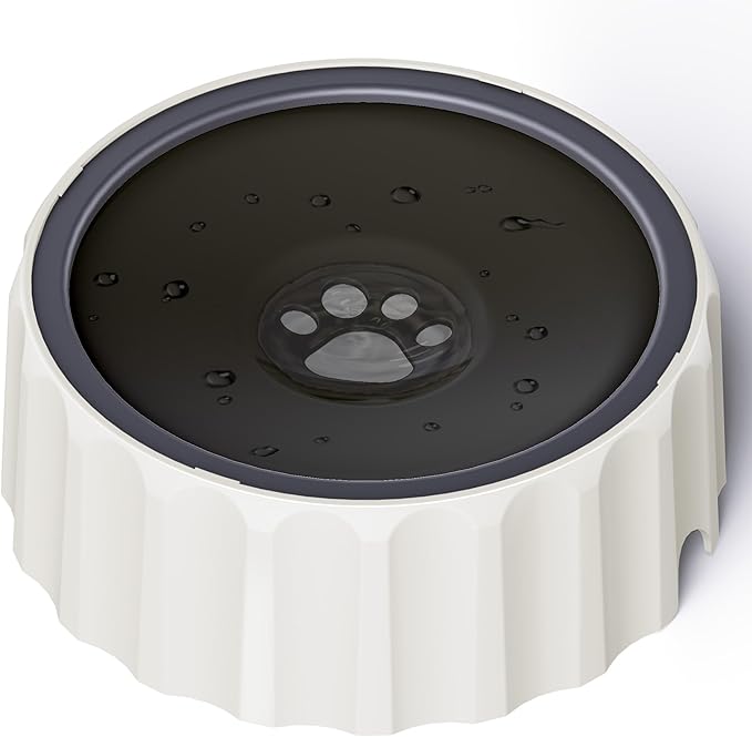 Dog Water Bowl No Spill 70oz/2L Large Capacity Dog Water Bowl Dispenser Non Slip No Splash Dog Water Bowl Pet Slow Feeder No Drip Dog Water Bowl on Vehicle Slow Water Bowl for Dogs and Cat Black - PAWPICO