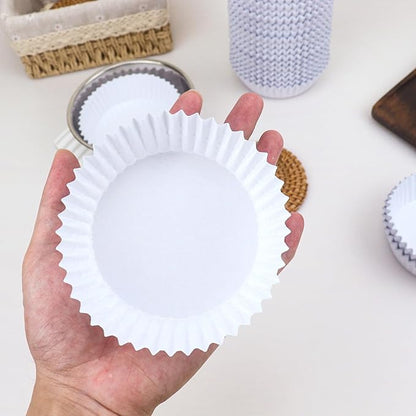 Disposable Pet Food Bowls Pad Paper, Thickening Disposable Pet Bowls, Disposable Pet Food Bowls Small Lining, Suitable for Dry and Wet Food, Kittens, Puppies (1200,Not Included Stainless Steel Bowls) - PAWPICO