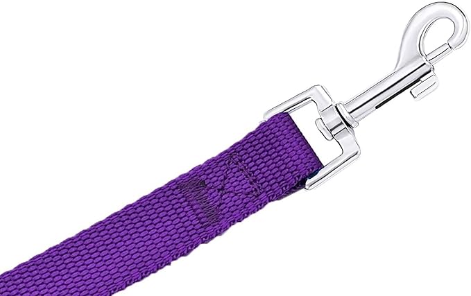 15ft 20ft 30ft 40ft 50ft Long Dog/Puppy Lead Obedience Recall Training Dog Leashes for Small Medium Dogs Camping, Training, Play, or Backyard (20 FT, Purple) PETGOGO