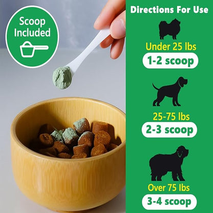 Dog Dental Powder(10.58OZ)-Teeth Cleaning Powder for Dogs, Plaque Off Powder for Dogs & Cats Breath Freshener Powder for Bad Breath, Tartar Remover, for Small/Medium/Large/Giant Dog HONGYEE-NH