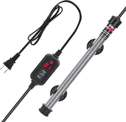 hygger Submersible Aquarium Heater, 100W 150W 200W 300W Adjustable Fish Tahk Heater with Temperature Controller, LED Display, Small Aquarium Betta Heater for up to 20/26/40/48 Gallons hygger