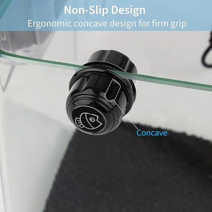 Pawfly Aquarium Magnetic Brush for Glass Fish Tanks 1.5 Inch Stain Scrubber Pads Cleaning Tool for 3/5 Inch Thick Fresh & Marine Aquariums up to 10 Gallons (Not for Acrylic & Plastic Tanks) Pawfly