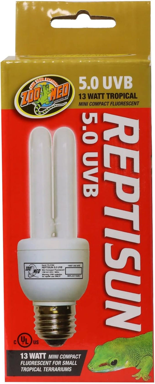 Zoo Med ReptiSun 5.0 Mini Compact Fluorescent Lamp 13 Watts ZooMed