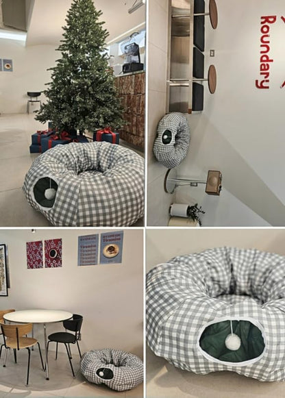 Premium Design Patent, Suitable for Multiple Cats to use at Once, Including cat Toys, cat Tunnel, cat mat, cat Tunnel Bed – Suitable for Small, Medium, and Large Cats. Cat Playground._Flower - PAWPICO