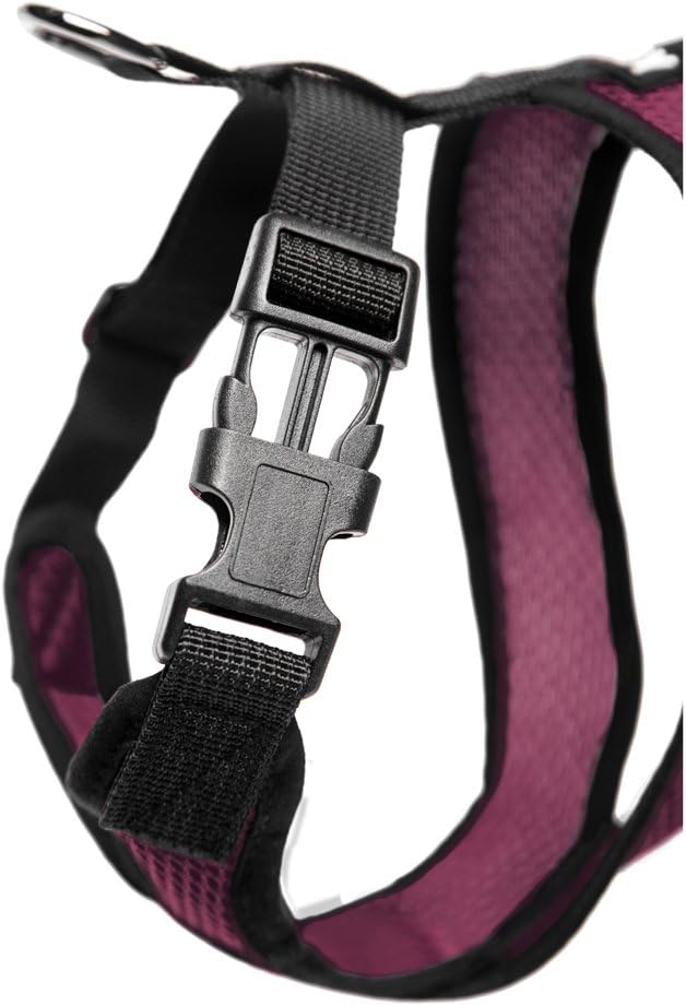 Gooby Comfort X Head In Harness - Purple, Small - No Pull Small Dog Harness Patented Choke-Free X Frame - Perfect on the Go Dog Harness for Medium Dogs No Pull or Small Dogs for Indoor and Outdoor Use Gooby