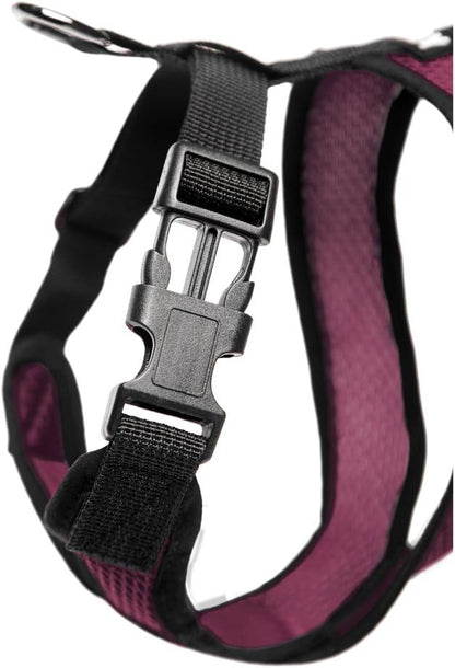 Gooby Comfort X Head In Harness - Purple, Small - No Pull Small Dog Harness Patented Choke-Free X Frame - Perfect on the Go Dog Harness for Medium Dogs No Pull or Small Dogs for Indoor and Outdoor Use Gooby