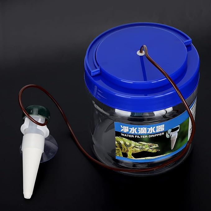 HEEPDD Reptile Water Dripper, Reptile Water Dripper Kit Plants Irrigation Devices Reptile Humidifier Watering Tool for Amphibians Bearded Dragon Lizard Turtle Snake Frog Gecko PAWPICO