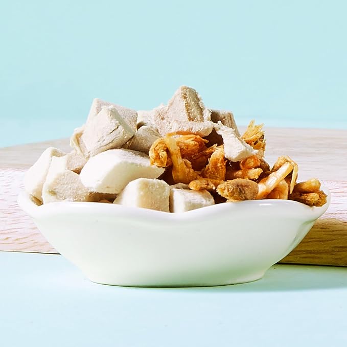 Turtle Food - 3 in 1 Natural Freeze-Dried Meat - Chicken, Duck and Antarctic Krill - Premium Box Turtle and Aquatic Turtle Treats for Baby Turtles - Human-Grade Quality Loves4Pets