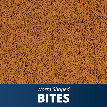 Tetra Goldfish Worm Shaped Bites Fish Food, 2.46 Oz., Complete Food for All Goldfish Tetra
